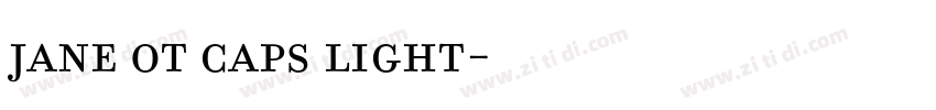Jane OT Caps Light字体转换